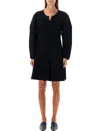 By Malene Birger Francesa Ribbed Puff-sleeve Mini Dress