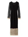 By Malene Birger Fringed-details Maxi Dress In Black