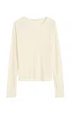 By Malene Birger Fritha Knit Tencel Top In Off-white