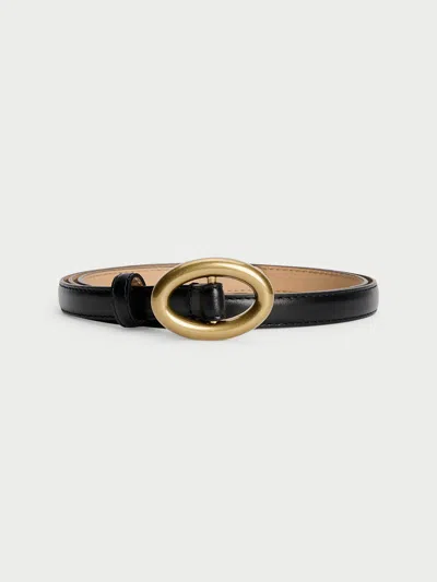 By Malene Birger Gabriel Leather Belt In Black