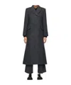 By Malene Birger Gardeniia Checked Long Coat In Black