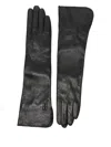 By Malene Birger Gemi Leather Logo Gloves In Black