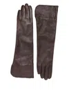 By Malene Birger Gemi Leather Gloves In Brown