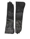 By Malene Birger Gemi Leather Logo Gloves In Black