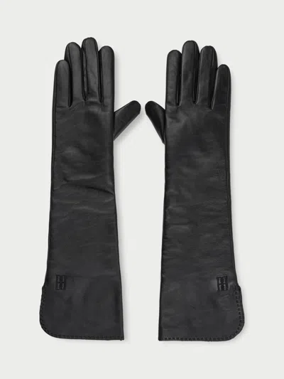 By Malene Birger Gemilo Leather Gloves In Black