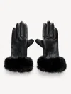 By Malene Birger Genna Leather Gloves In Black