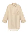 By Malene Birger Geometric-pattern Blouse In Nude