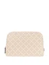 By Malene Birger Geometric-pattern Make Up Bag In Neutral