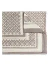 By Malene Birger Geometric-pattern Scarf In Gray