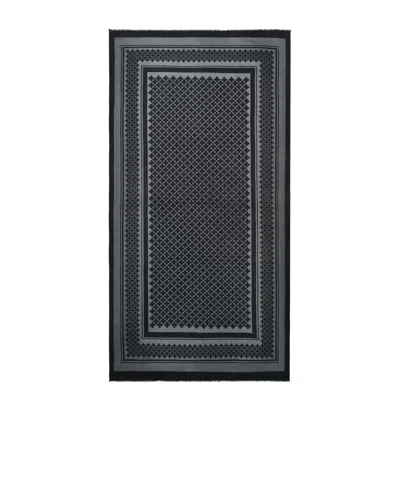 By Malene Birger Geometric-pattern Scarf In Gray