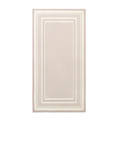 By Malene Birger Geometric-pattern Scarf In Neutral