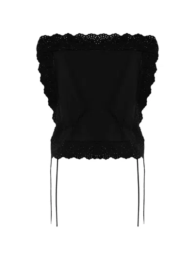 By Malene Birger Gerda Organic Cotton Top In Black