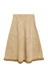 By Malene Birger Giabbo Animal-printed Cotton Midi Skirt In Animal