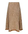 By Malene Birger Giabbo Animal-printed Cotton Midi Skirt In Brown