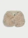 By Malene Birger Giada Shearling Collar In Soft White