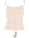 By Malene Birger Gillian Open-back Knit Tank Top In 中性色