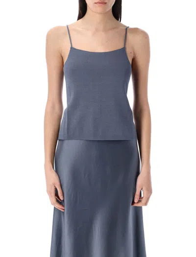 By Malene Birger Gillian Top Knit In Grisaille Blue