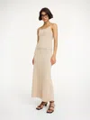 By Malene Birger Gillian Open-back Knit Tank Top In Nomad