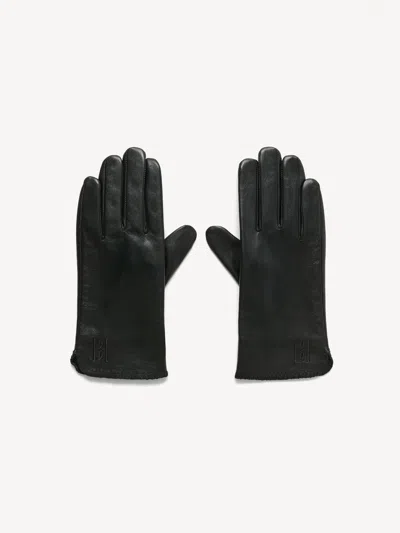 By Malene Birger Ginny Leather Gloves In Black