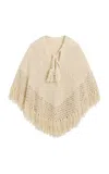 By Malene Birger Gintana Fringed Cotton-wool Cape In Ivory