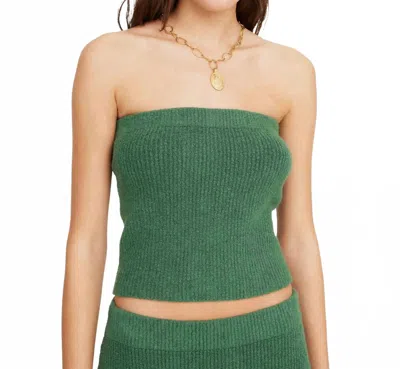 By Malene Birger Giovania Bandeau Top In Comfrey In Green
