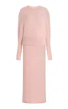 By Malene Birger Gislaine Hairy Knit Sweater Dress In Light Pink