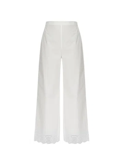 By Malene Birger Gretana Broderie-anglaise Trousers In Purple