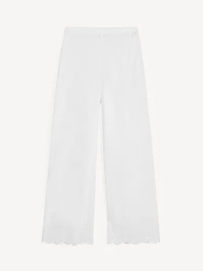 By Malene Birger Gretana Organic Cotton Trousers In White