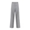 By Malene Birger Cymbaria Pleated Wide-leg Pants In Grey