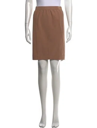 Pre-owned By Malene Birger Grosgrain Trim Mini Skirt In Neutrals