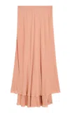 By Malene Birger Gurli Tiered-ruffle Maxi Skirt In Pink