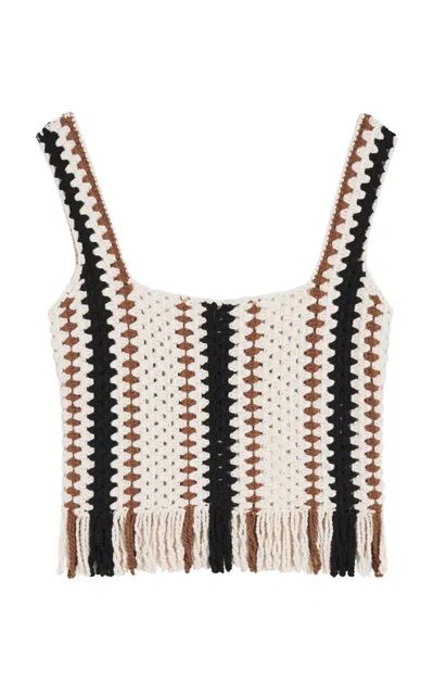 By Malene Birger Hailey Cotton Crochet Top In Stripe
