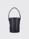 By Malene Birger Marylle Small Grainy Leather Bucket Bag In Black