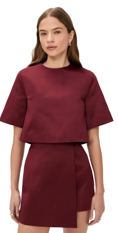 By Malene Birger Hania Top Cabernet In Burgundy