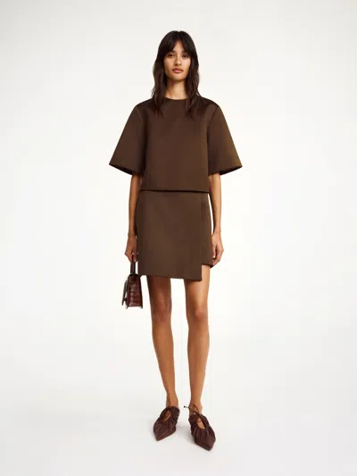 By Malene Birger Hania Top In Dark Mahogany
