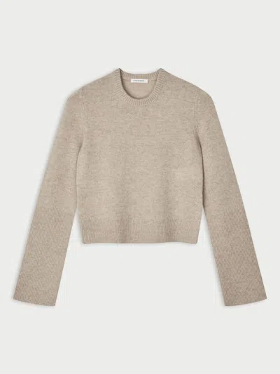 By Malene Birger Hannah Wool Sweater In Grey Brown Melange