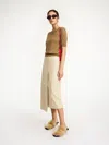 By Malene Birger Hannas Leather Skirt In Nomad