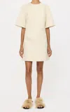 By Malene Birger Harperz Cotton-blend Mini Dress In Neutrals