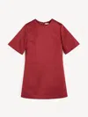 By Malene Birger Harperz Short-sleeve Mini Dress In Burgundy