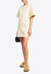 By Malene Birger Harperz Cotton-blend Mini Dress In Gray