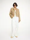 Shop By Malene Birger Harriet Single-breasted Blazer In Cornstalk