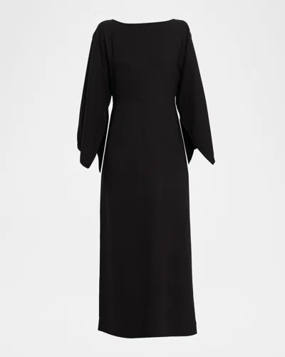 By Malene Birger Hella Wide-sleeve Maxi Dress In Black