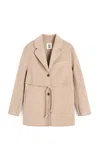 By Malene Birger Hellen Wool Blazer In Neutral