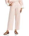 By Malene Birger Helsy Striped Cotton-poplin Straight-leg Pants In Pinkstripe