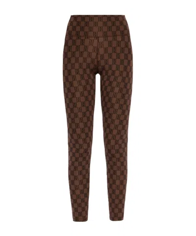 By Malene Birger High-waisted Leggings In Brown