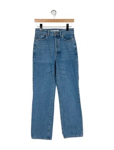 Pre-owned By Malene Birger High-rise Straight Leg Jeans In Blue