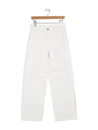 Pre-owned By Malene Birger High-rise Straight Leg Jeans In White