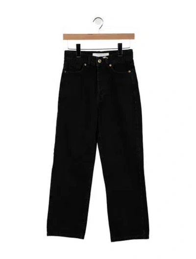 Pre-owned By Malene Birger High-rise Wide Leg Jeans In Black