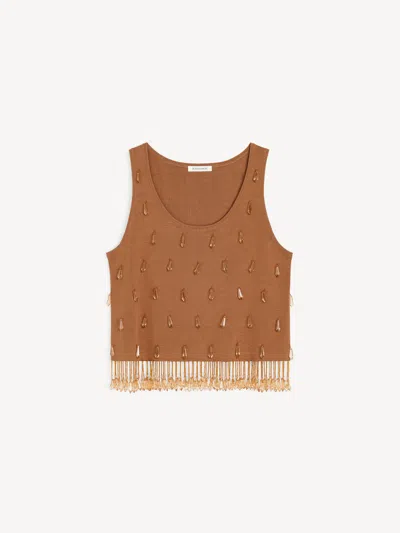 By Malene Birger Hysa Top In Brown