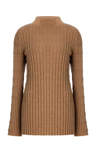 By Malene Birger Inger Merino Wool Top In Brown